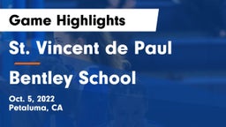 St. Vincent de Paul vs Bentley School Game Highlights - Oct. 5, 2022