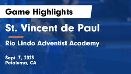St. Vincent de Paul vs Rio Lindo Adventist Academy Game Highlights - Sept. 7, 2023