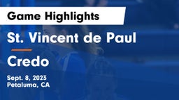 St. Vincent de Paul vs Credo Game Highlights - Sept. 8, 2023