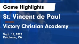 St. Vincent de Paul vs Victory Christian Academy Game Highlights - Sept. 15, 2023