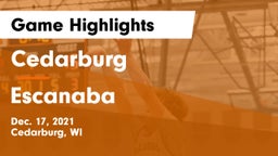 Cedarburg  vs Escanaba  Game Highlights - Dec. 17, 2021