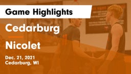 Cedarburg  vs Nicolet  Game Highlights - Dec. 21, 2021