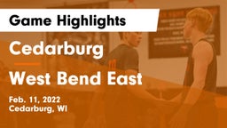Cedarburg  vs West Bend East  Game Highlights - Feb. 11, 2022