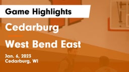 Cedarburg  vs West Bend East  Game Highlights - Jan. 6, 2023