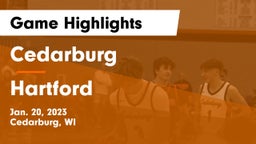 Cedarburg  vs Hartford  Game Highlights - Jan. 20, 2023