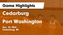 Cedarburg  vs Port Washington  Game Highlights - Jan. 10, 2024