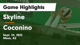 Skyline  vs Coconino  Game Highlights - Sept. 24, 2023