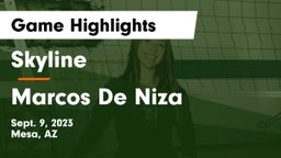 Skyline  vs Marcos De Niza Game Highlights - Sept. 9, 2023