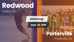 Matchup: Redwood  vs. Porterville  2018
