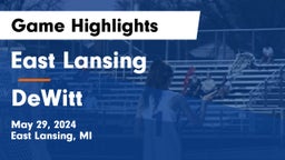 East Lansing  vs DeWitt  Game Highlights - May 29, 2024