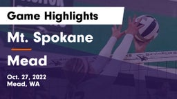 Mt. Spokane vs Mead  Game Highlights - Oct. 27, 2022