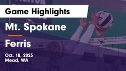 Mt. Spokane vs Ferris  Game Highlights - Oct. 10, 2023