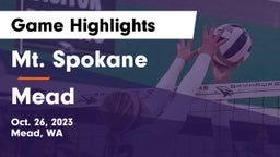 Mt. Spokane vs Mead  Game Highlights - Oct. 26, 2023