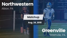 Matchup: Northwestern High vs. Greenville  2018