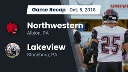 Recap: Northwestern  vs. Lakeview  2018