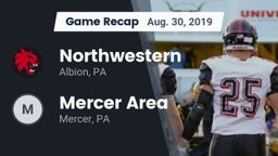 Recap: Northwestern  vs. Mercer Area  2019