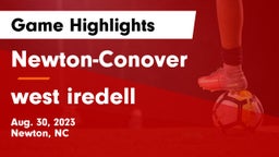 Newton-Conover  vs west iredell Game Highlights - Aug. 30, 2023