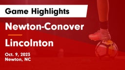 Newton-Conover  vs Lincolnton  Game Highlights - Oct. 9, 2023