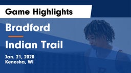 Bradford  vs Indian Trail  Game Highlights - Jan. 21, 2020
