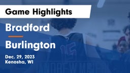 Bradford  vs Burlington  Game Highlights - Dec. 29, 2023