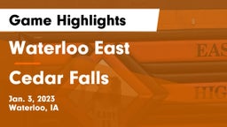 Waterloo East  vs Cedar Falls  Game Highlights - Jan. 3, 2023