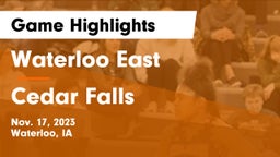 Waterloo East  vs Cedar Falls  Game Highlights - Nov. 17, 2023