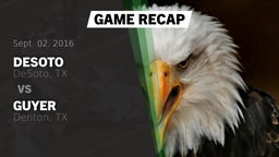 Recap: DeSoto  vs. Guyer  2016