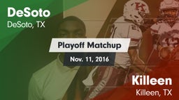 Matchup: DeSoto  vs. Killeen  2016