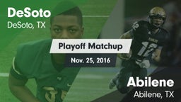 Matchup: DeSoto  vs. Abilene  2016