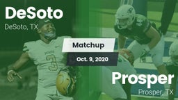 Matchup: DeSoto  vs. Prosper  2020