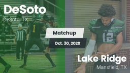 Matchup: DeSoto  vs. Lake Ridge  2020