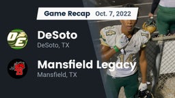 Recap: DeSoto  vs. Mansfield Legacy  2022