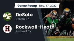 Recap: DeSoto  vs. Rockwall-Heath  2022