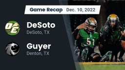Recap: DeSoto  vs. Guyer  2022