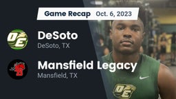 Recap: DeSoto  vs. Mansfield Legacy  2023