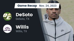 Recap: DeSoto  vs. Willis  2023