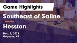 Southeast of Saline  vs Hesston  Game Highlights - Dec. 3, 2021