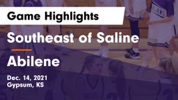 Southeast of Saline  vs Abilene  Game Highlights - Dec. 14, 2021