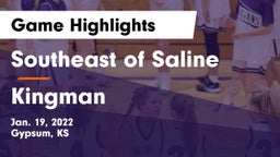Southeast of Saline  vs Kingman  Game Highlights - Jan. 19, 2022