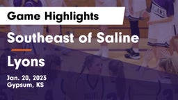 Southeast of Saline  vs Lyons  Game Highlights - Jan. 20, 2023