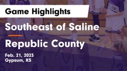 Southeast of Saline  vs Republic County  Game Highlights - Feb. 21, 2023