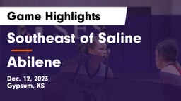 Southeast of Saline  vs Abilene  Game Highlights - Dec. 12, 2023