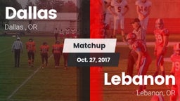 Matchup: Dallas  vs. Lebanon  2017