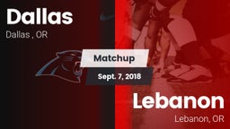 Matchup: Dallas  vs. Lebanon  2018