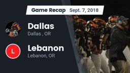 Recap: Dallas  vs. Lebanon  2018