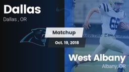 Matchup: Dallas  vs. West Albany  2018