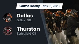 Recap: Dallas  vs. Thurston  2023