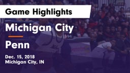 Michigan City  vs Penn  Game Highlights - Dec. 15, 2018