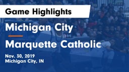 Michigan City  vs Marquette Catholic  Game Highlights - Nov. 30, 2019
