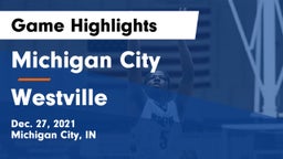 Michigan City  vs Westville  Game Highlights - Dec. 27, 2021